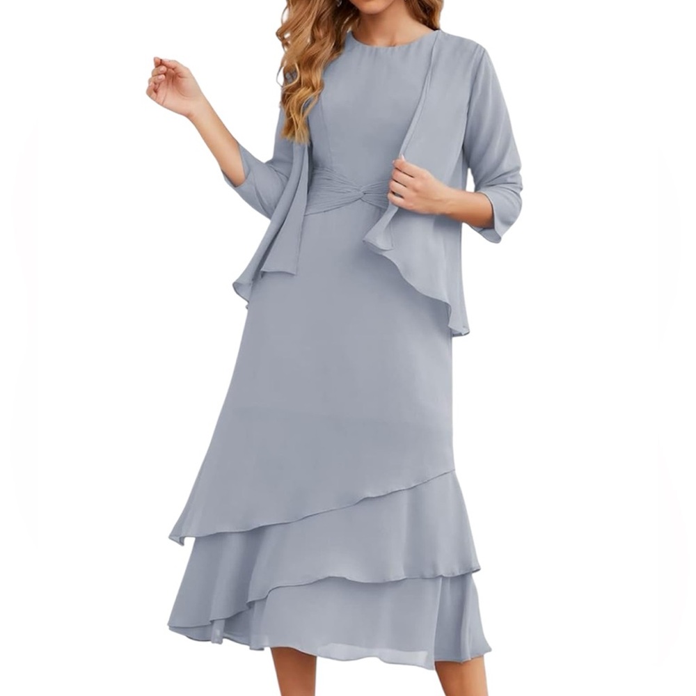 NumberSea Chiffon A-Line Dress from Amazon Size 18 NWOT